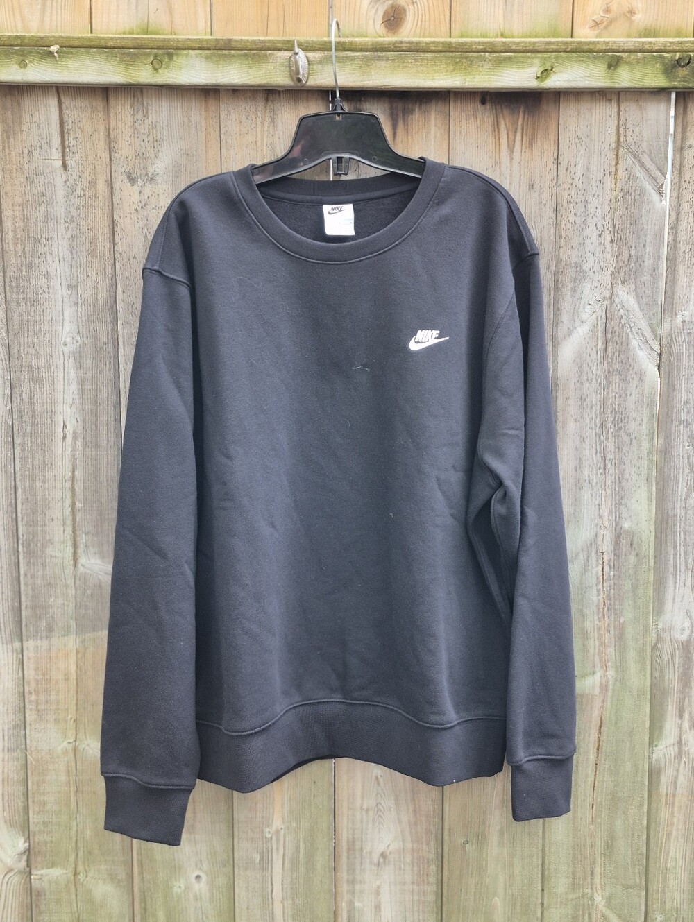 Nike Black Crew Neck Sweatshirt Size Large New With Tags